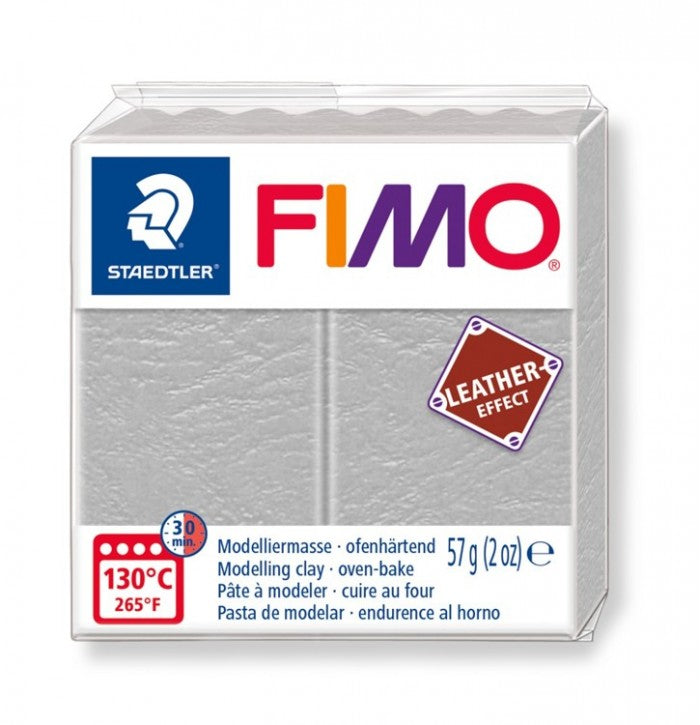 Fimo Leather-Effect - Grijs - 57g - (8010-809)