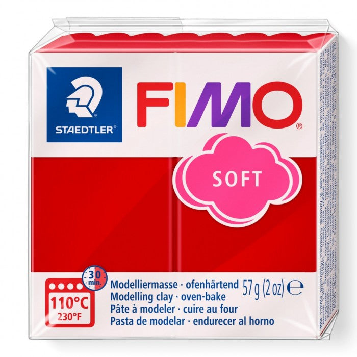 Fimo Soft - Kerstrood - 57g - (8020-2 P)
