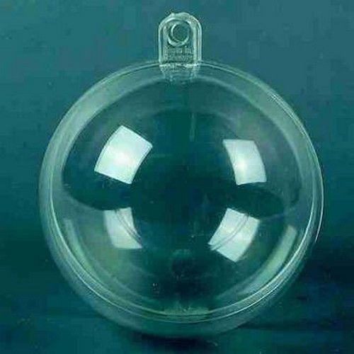 Plastic bal transparant 16 cm (21698)