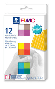 Fimo soft set - colour pack 12 brilliant colours (8023 C12-2)