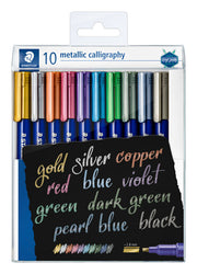 metallic calligraphy - set 10 st (8321 TB10)