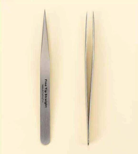 Pincet stainless steel super fijn recht 12,3 cm (12080-8022)