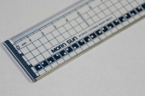 Snijliniaal transparant 20cm met metalen rand (860515/8221)