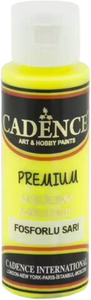 Cadence - Premium acrylverf - Fluo-Yellow - 70 ml (0002)