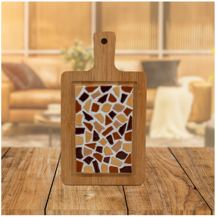 LC DIY Pakket Mozaïek Borrelplank Klein Zand (87011)