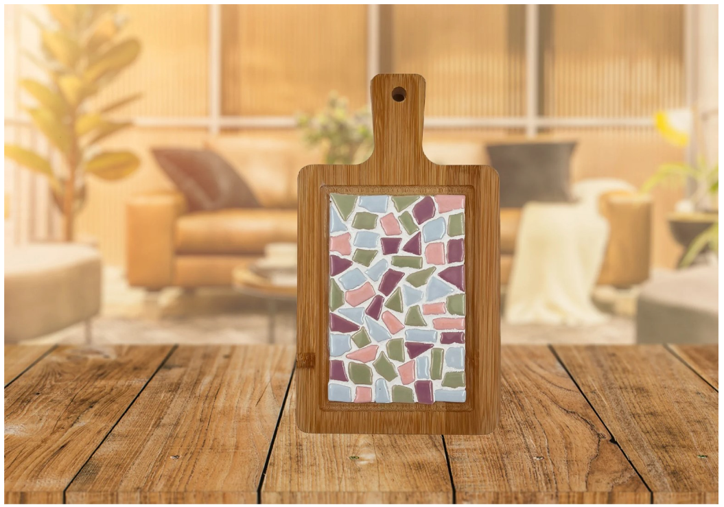 LC DIY Pakket Mozaïek Borrelplank Klein Pastel (87021) *