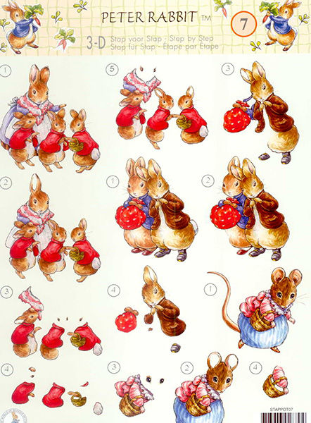 3D Knipvel - Studio Light - Peter Rabbit 07