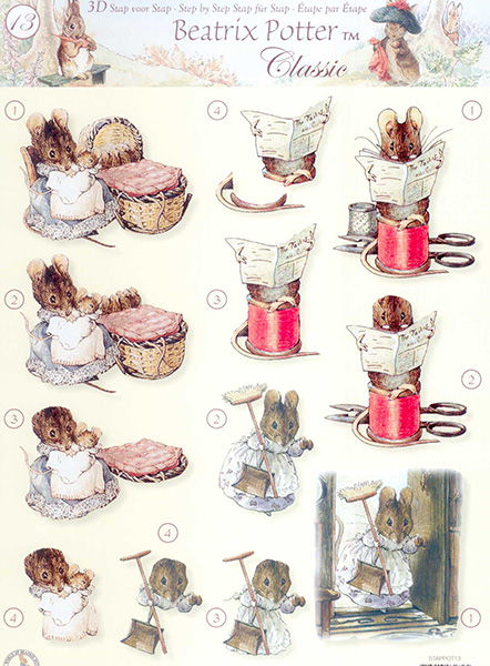 3D Knipvel - Studio Light - Beatrix Potter 13