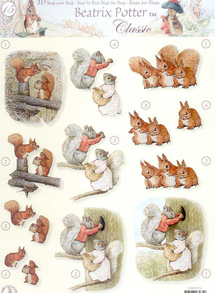 3D Knipvel - Studio Light - Beatrix Potter 15