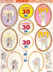 3D Knipvel - Studio Light - Hoera 30/50
