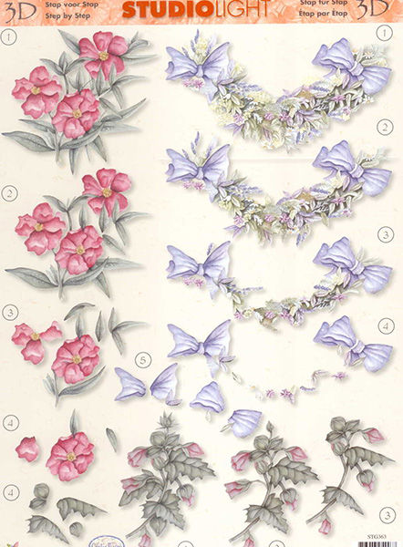 3D Knipvel - Studio Light - Bloemen 008