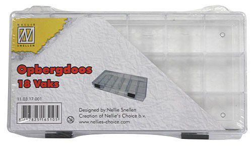 Nellie‘s Choice Vakkendoos met 18 vakken 20x10,5cm (11.03.17.001)