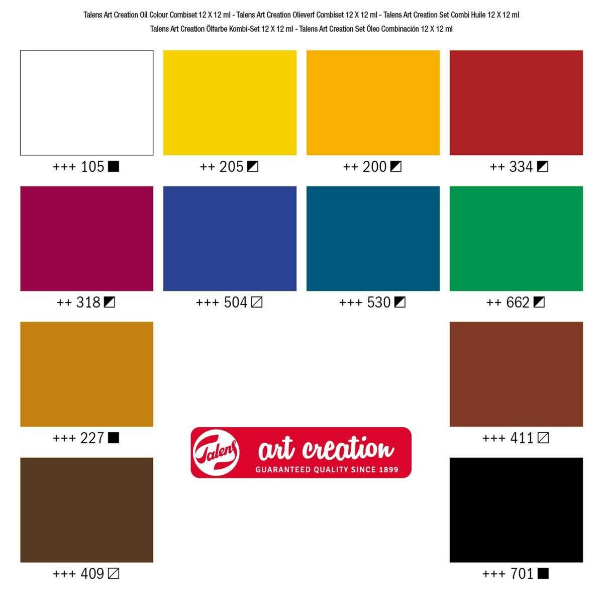 Talens Art Creation Wateroplosbare Oliepastels Set 12x (9029112M)