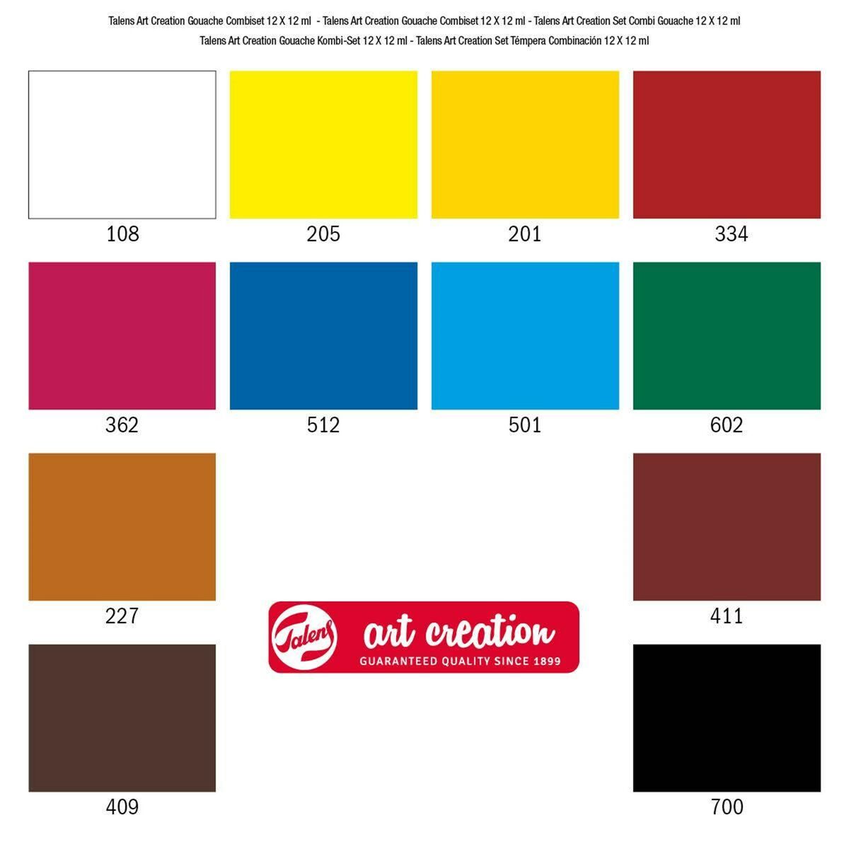 Talens Art Creation - Gouache Combiset 12 x 12 ml (9011613M)