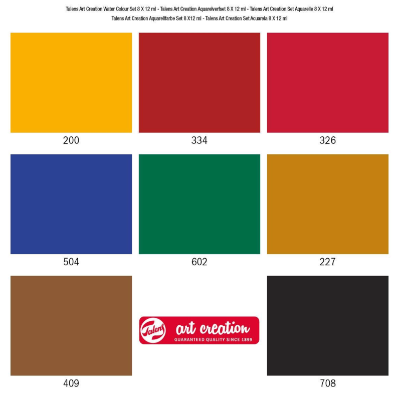 Aquarelverfset 8 x 12 ml (9022008M)
