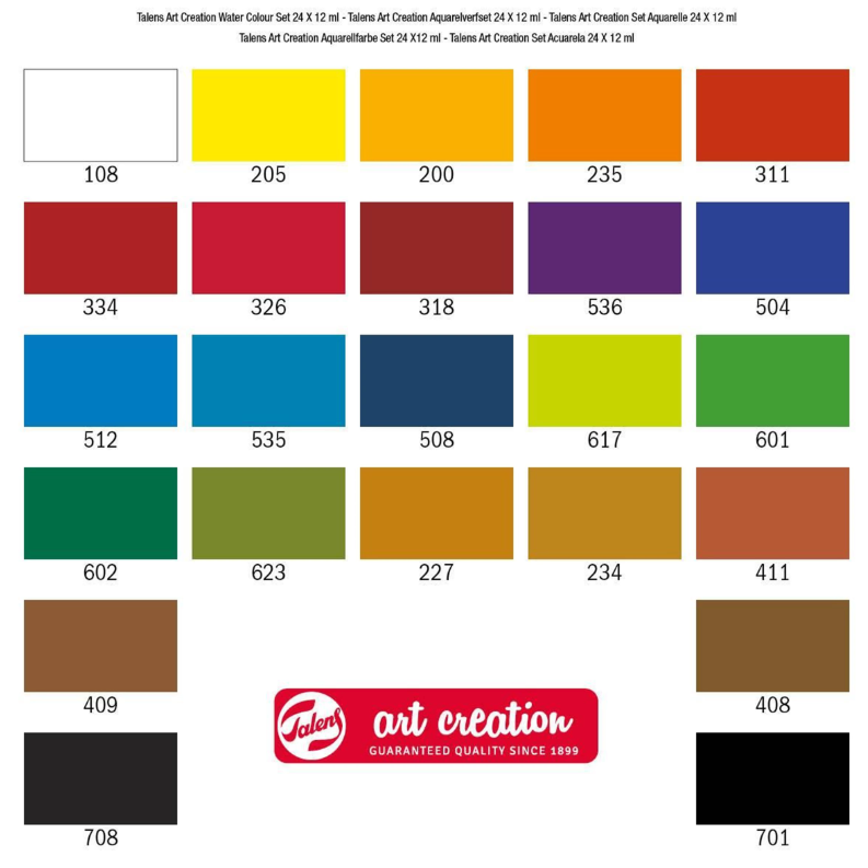Aquarelverfset 24 x 12 ml (9022024M)