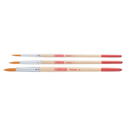 Aquarelpenselenset van 3 Rond - Polyester (9099123M)