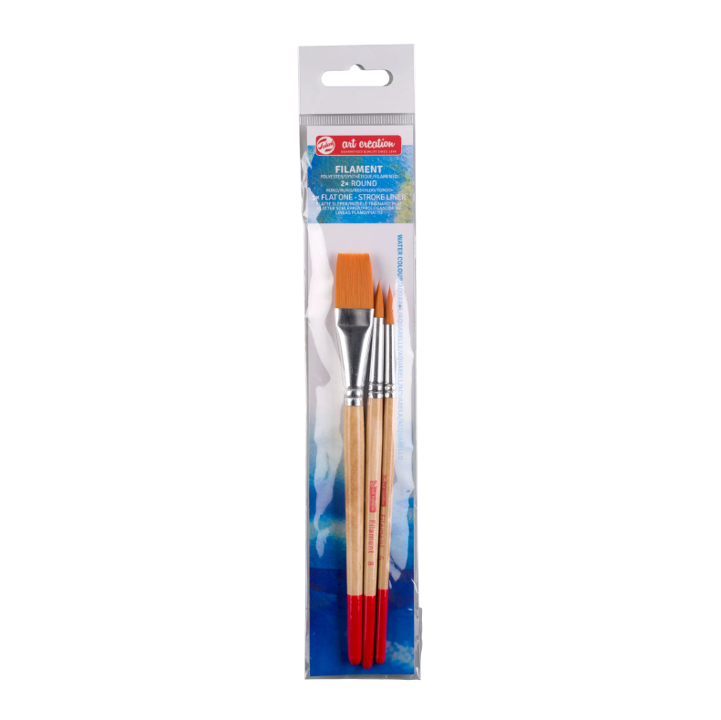 Aquarelpenselenset van 3 - Polyester (9099133M)