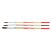 Aquarelpenselenset van 3 Rond - Pony/Polyester (9099143M)