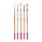 Aquarelpenselen set van 5 - polyester (9099155M)