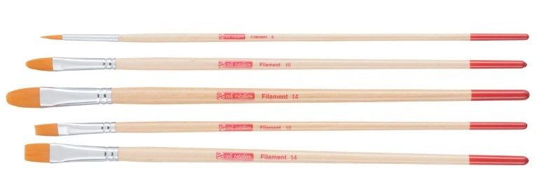 Olie- en Acrylpenselenset van 5 - Polyester (9099235M)