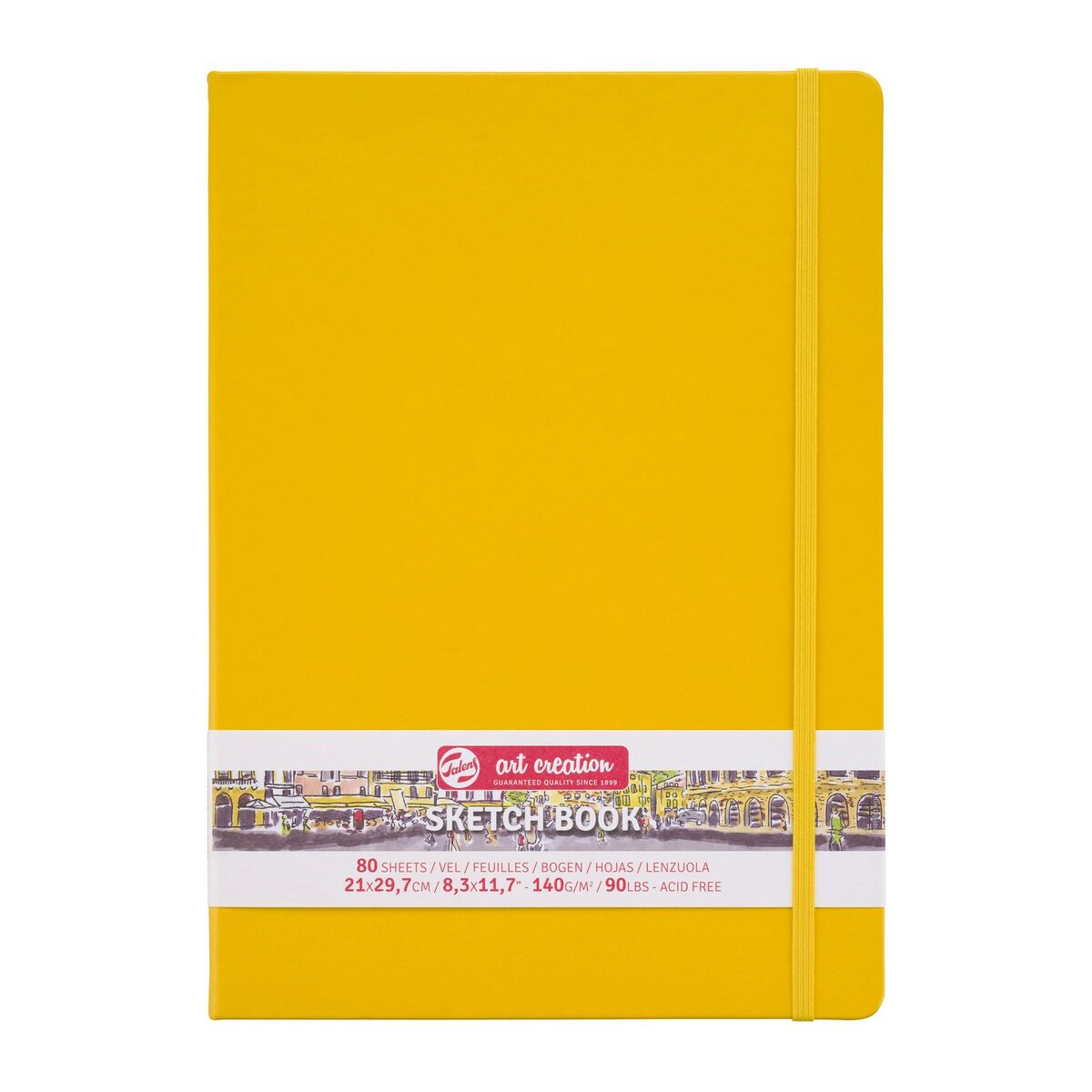 Schetsboek Goudgeel 21 x 29.7 cm 140 g 80 Vellen (9314113M)