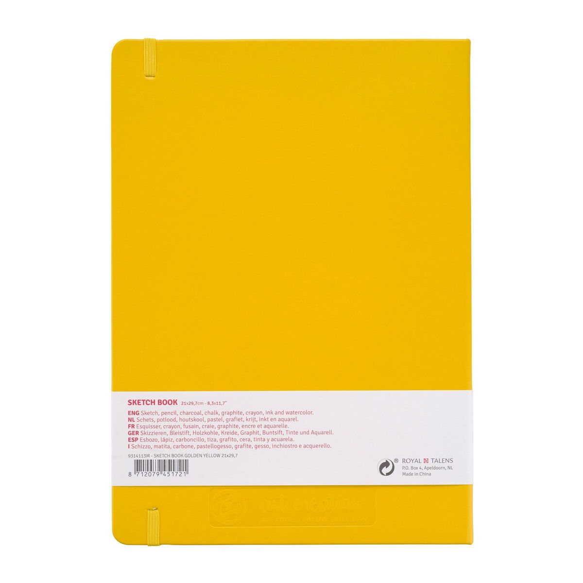 Schetsboek Goudgeel 21 x 29.7 cm 140 g 80 Vellen (9314113M)