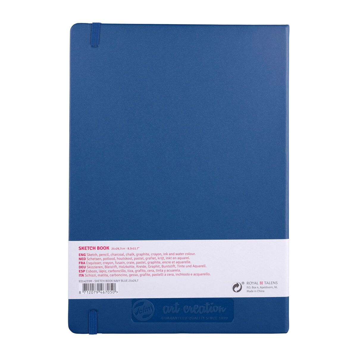 Schetsboek Marineblauw 21 x 29.7 cm 140 g 80 Vellen (9314233M)