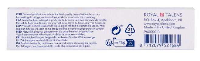 Talens Medium Houtskool 3 staafjes (96000013)