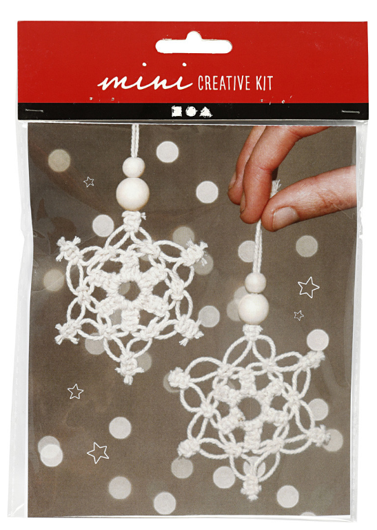 CC Mini Creative Kit Kerststerren Macramé 10 cm 2 stuks (977409) *