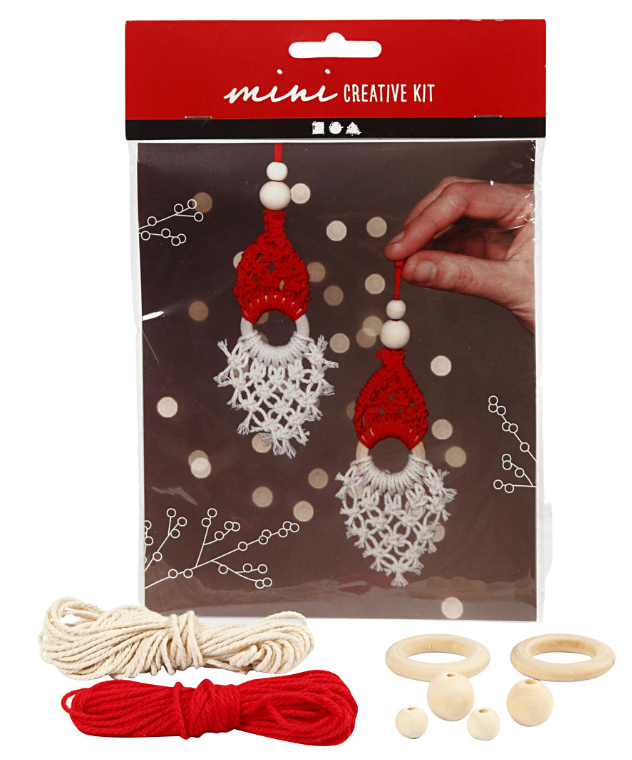 CC Mini Creative Kit Kerst Elf Macramé 14 cm 2 stuks (977410) *