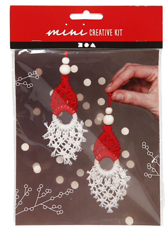 CC Mini Creative Kit Kerst Elf Macramé 14 cm 2 stuks (977410) *