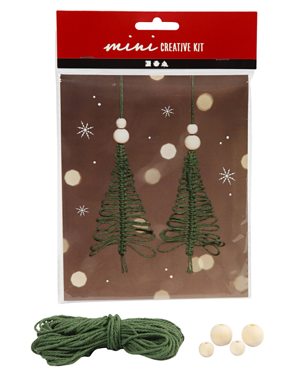 CC Mini Creative Kit Kerstbomen Macramé 11 cm 2 stuks (977411) *