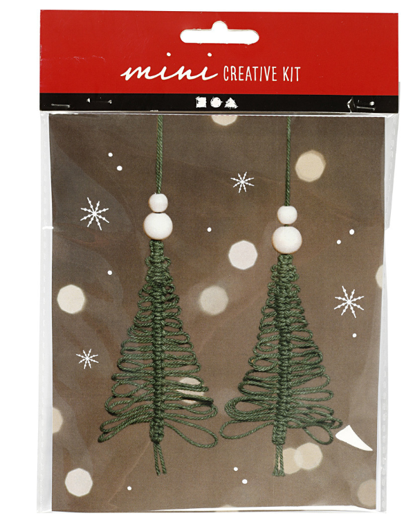 CC Mini Creative Kit Kerstbomen Macramé 11 cm 2 stuks (977411) *