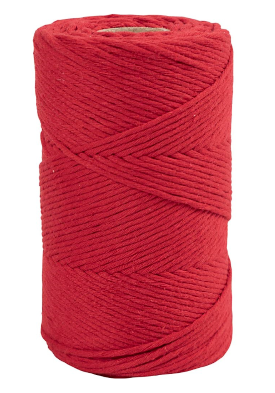CC Macramékoord 2 mm 198 m Rood (977558) *