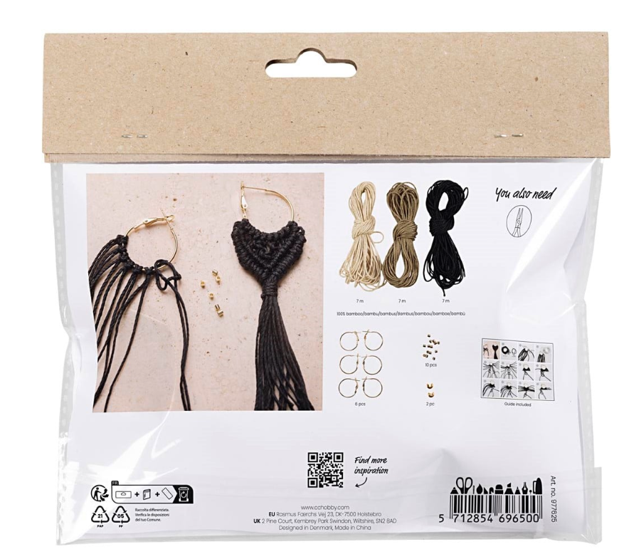 CC Mini Hobbyset Macramé 3 sets Oorbellen (977625) *