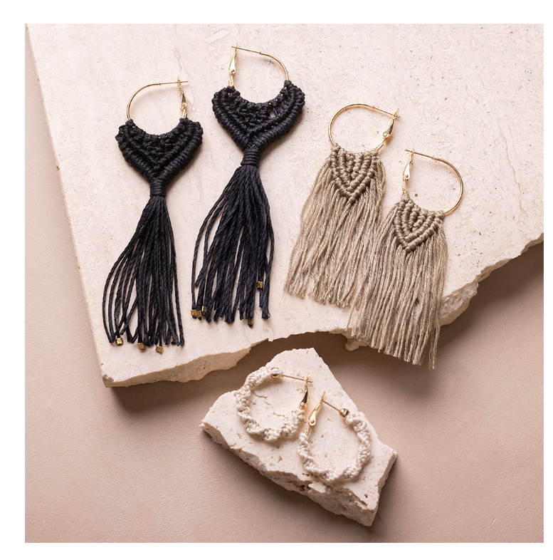 CC Mini Hobbyset Macramé 3 sets Oorbellen (977625) *