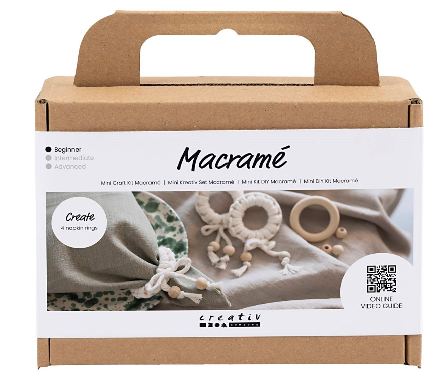CC Mini Hobbyset Macramé Servetring Off-white (977627) *