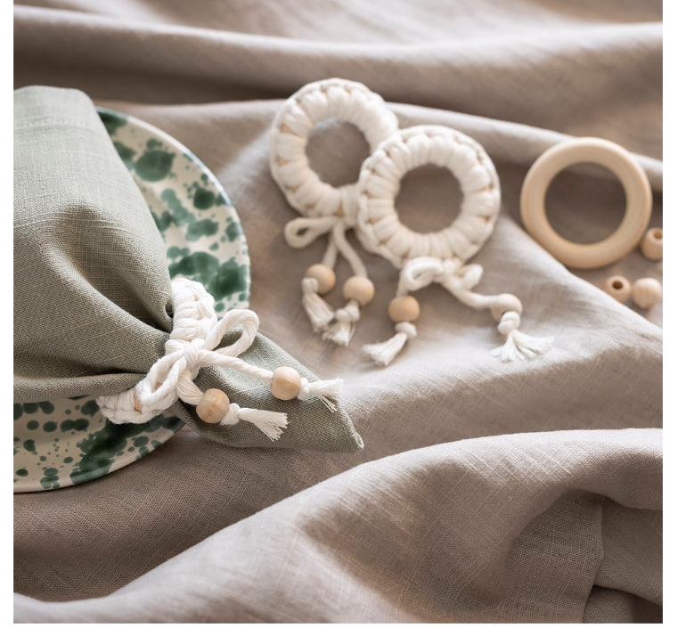 CC Mini Hobbyset Macramé Servetring Off-white (977627) *