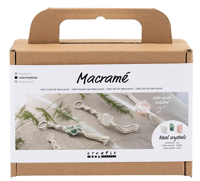 CC Mini Hobbyset Macramé Sleutelhangers Kristallen (977727) *