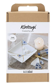 CC Hobbyset Kintsugi Schaal, Blauw, Goud en Wit (977815) *