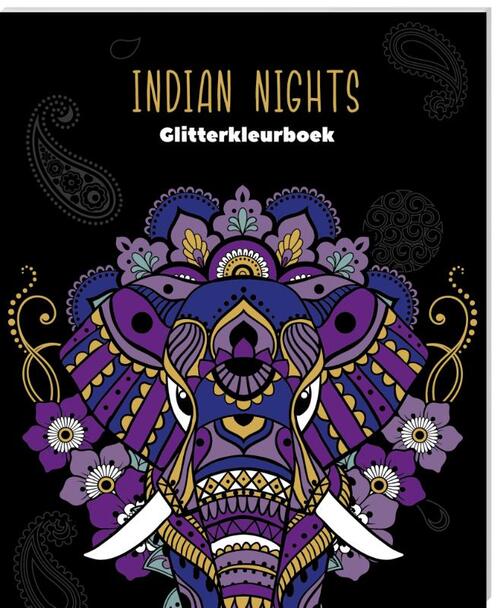 Glitterkleurboek - Indian Nights (9789464324341)