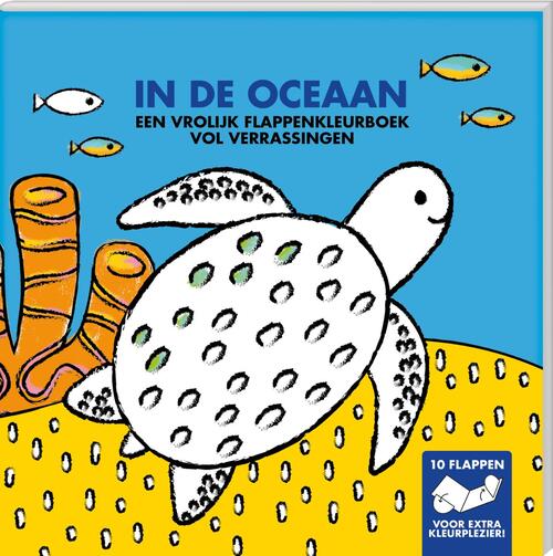 Kleurboeken met flappen - In de oceaan (9789464325478)