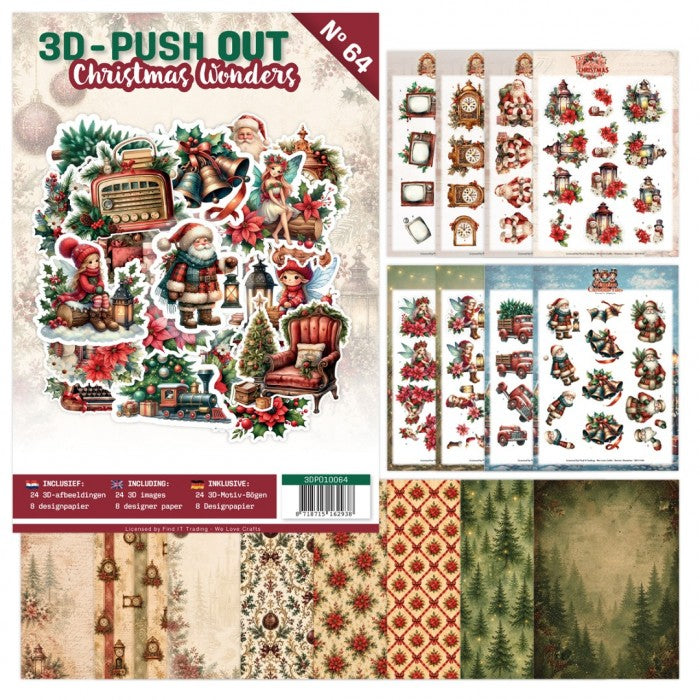 3D Push-Out Book 64 - Christmas Wonders (3DPO10064)
