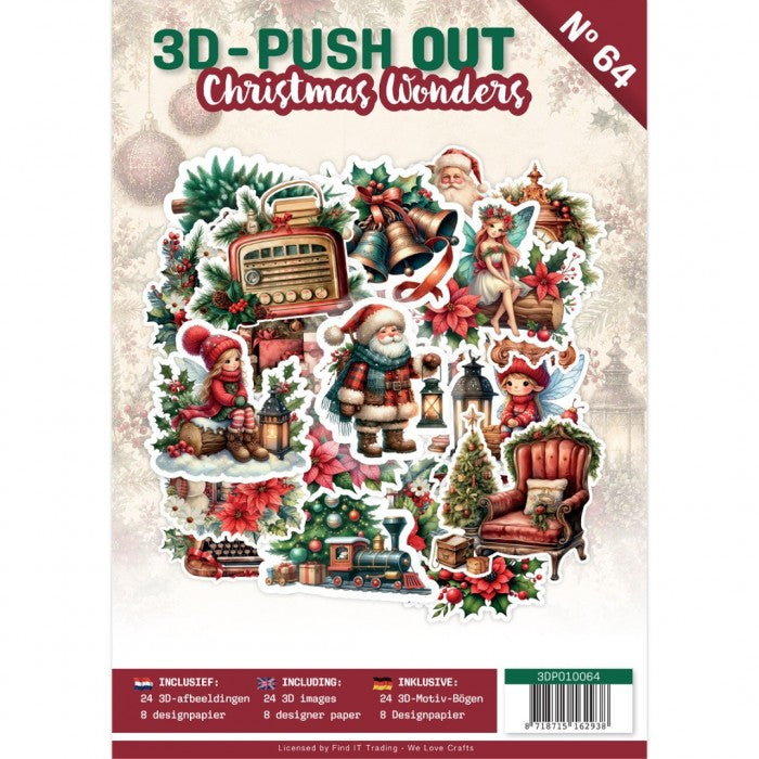 3D Push-Out Book 64 - Christmas Wonders (3DPO10064)