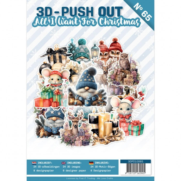 3D Push-Out Book 65 - All I Want For Christmas (3DPO10065)