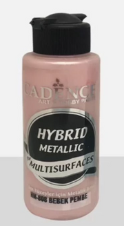 Cadence - Hybride Acrylverf - Metallic - Baby Pink - 120 ml (HM-808)