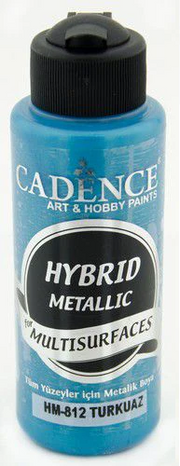 Cadence - Hybride Acrylverf - Metallic - Turkoois - 120 ml (HM-812)