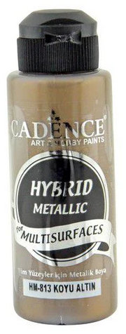 Cadence - Hybride Acrylverf - Metallic - Donker Goud - 120 ml (HM-813)