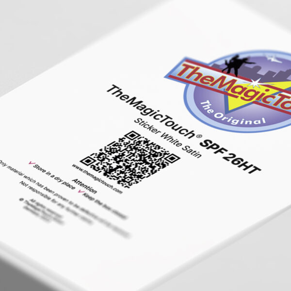 TheMagicTouch Sticker SPF 26HT Wit Satijn A4-Formaat